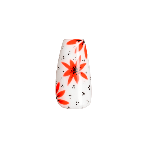 Intricate Flowers Nail Art